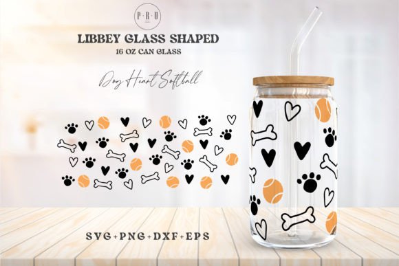 16oz Libbey Can Glass Baseball Dog Mom Review