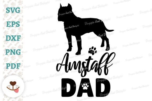 Amstaff Dad SVG PNG Design Review