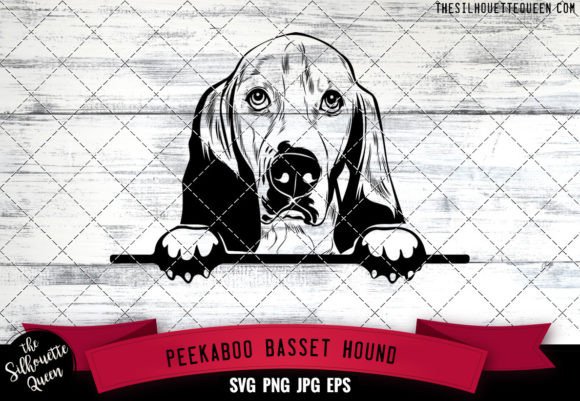 Basset Hound Peekaboo Dog Face: A Designer's Take