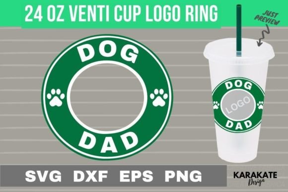 Dog Dad 24 Oz Venti Logo Ring Design Review