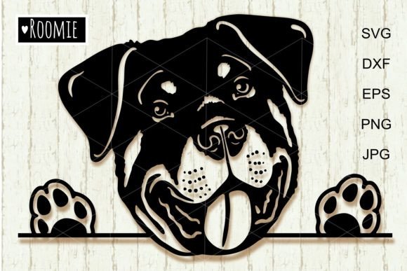 Rottweiler Rottie Peeking Dog Clipart: A Hands-On Review