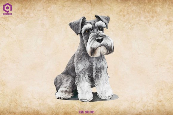 Schnauzer Dog Sitting – A Designer's Take on a Versatile Canine Embroidery Design
