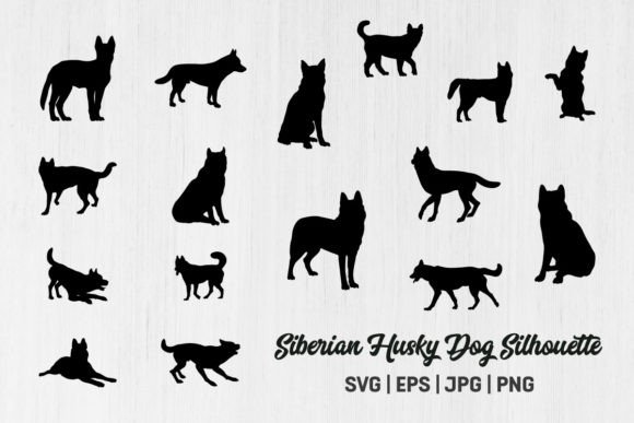 Siberian Husky Dog Silhouettes – A Designer Review