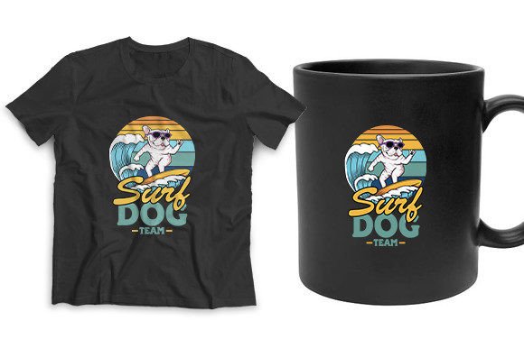 Surf Dog Summer Design Beach Vacation Review